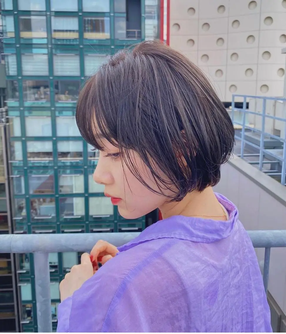 ショート カラー パーマ ショートボブ ボブ ショートヘア 🍃服部 雅哉🍃銀座◎のヘアスタイル