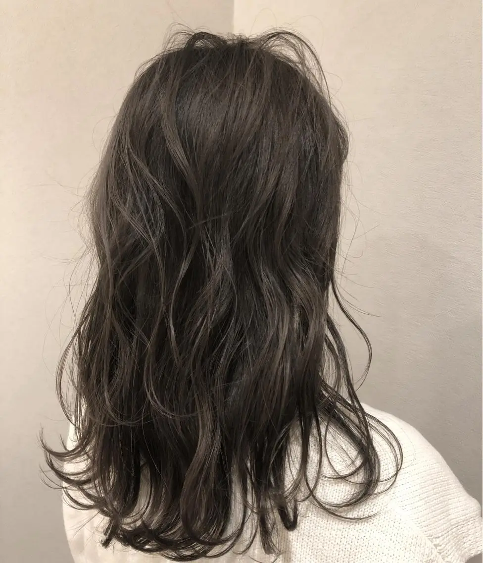 セミロング カット ヘアカラー トリートメント ショート✨顔まわり マツモト ショウゴのヘアスタイル