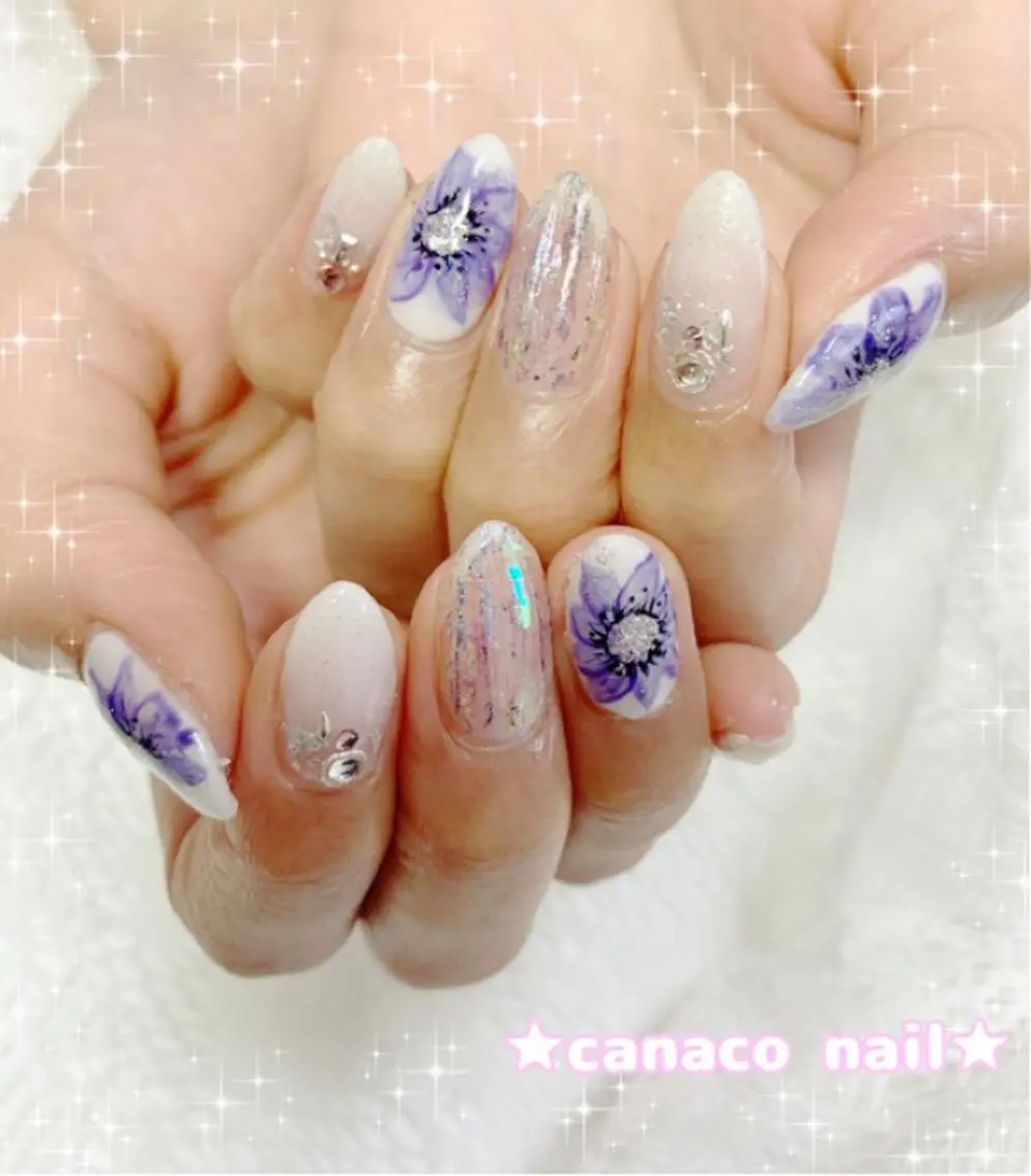 ネイル アートネイル ジェルネイル パラジェル ストーンネイル ハンドネイル ハンドケア ベテランネイル cnc nailのネイルデザイン