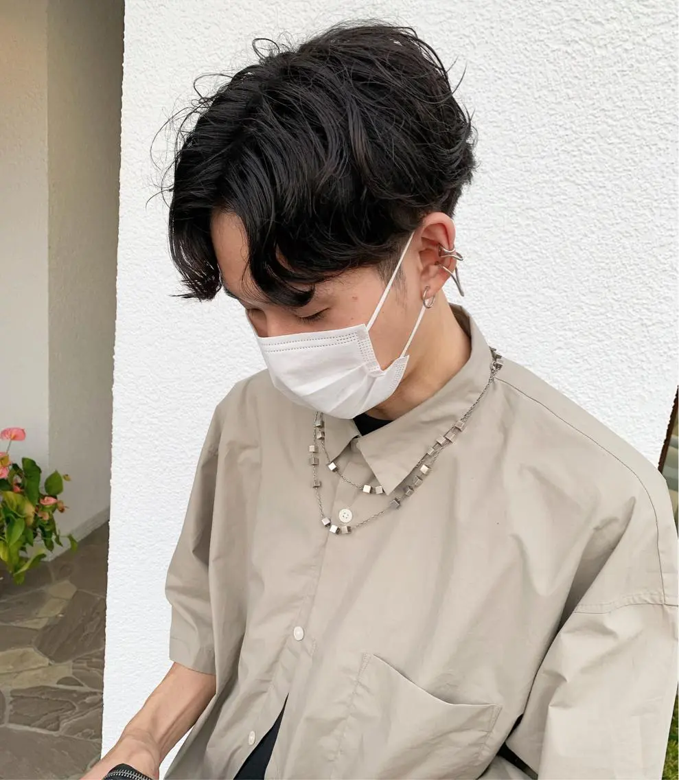 ショート パーマ ヘアアレンジ メンズ メンズパーマ ニュアンスパーマ メンズパーマ職人 加藤 弘貴のヘアスタイル