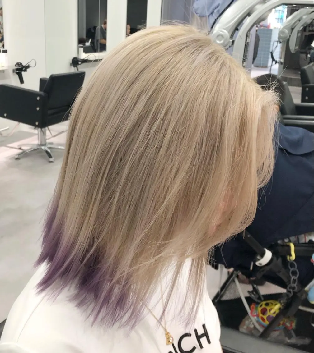 ショート カラー ヘアカラー 矢島颯哉/ハイトーン ブリーチカラー💎のヘアスタイル