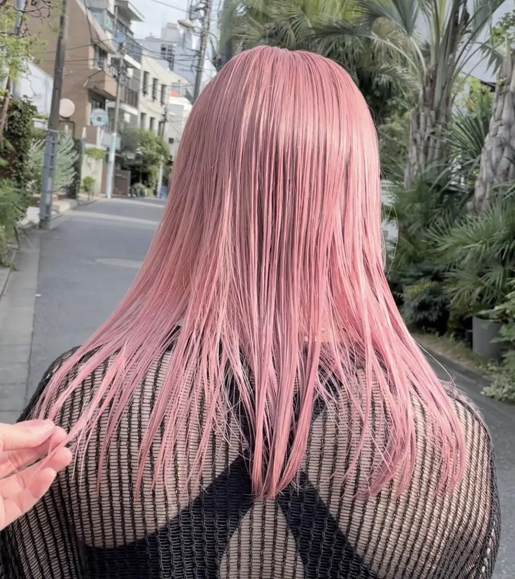 カラー セミロング カット ヘアカラー ケアブリーチ/ レイヤー/vardyのヘアスタイル