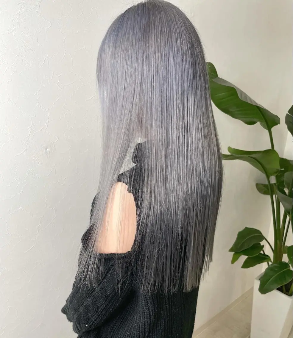 ロング カラー ハイトーンカラー 髪質改善 ヘアカラー 🫧富田 苑実🫧のヘアスタイル