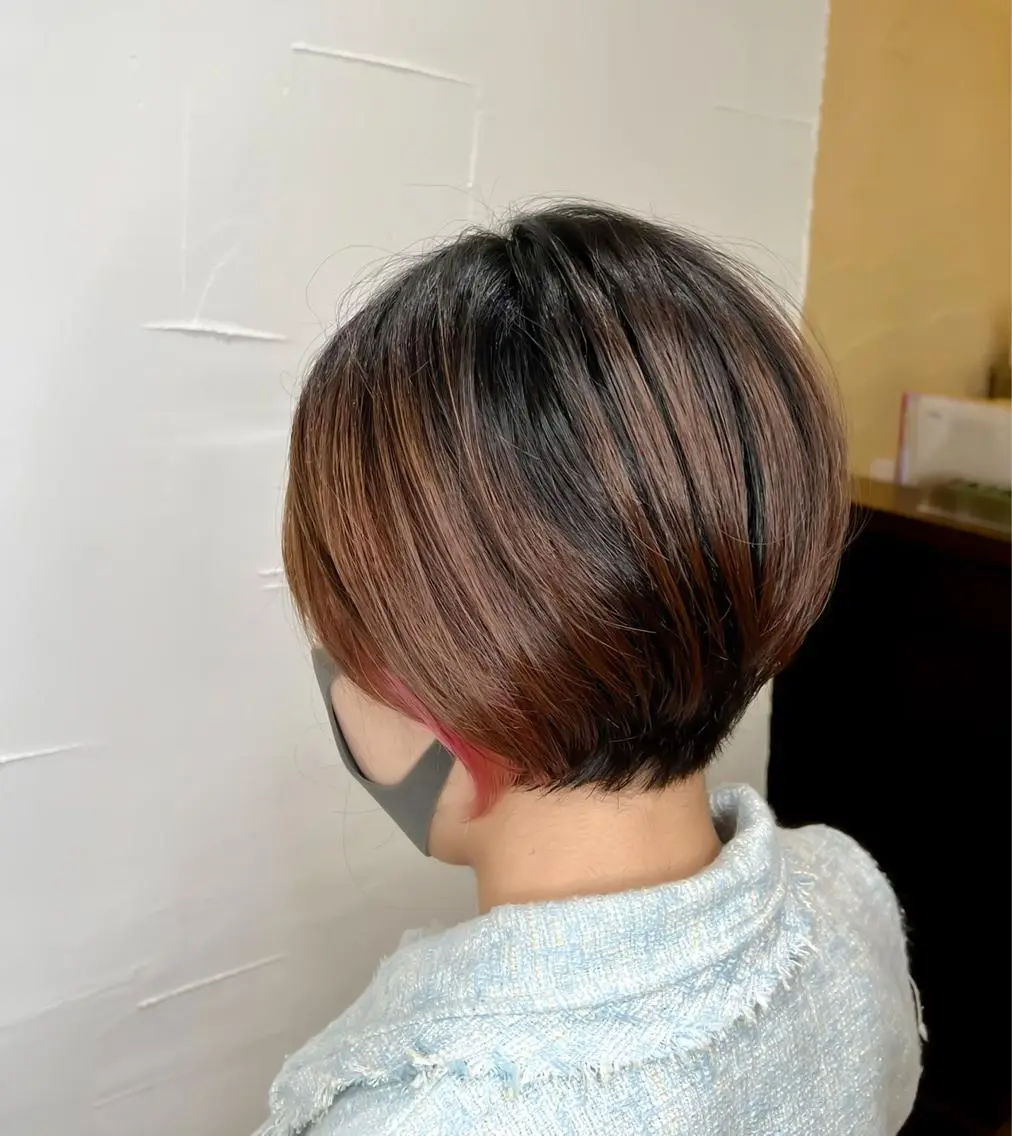 ショート 髪質改善ストレート ⚡️下ノ村柊斗⚡️のヘアスタイル