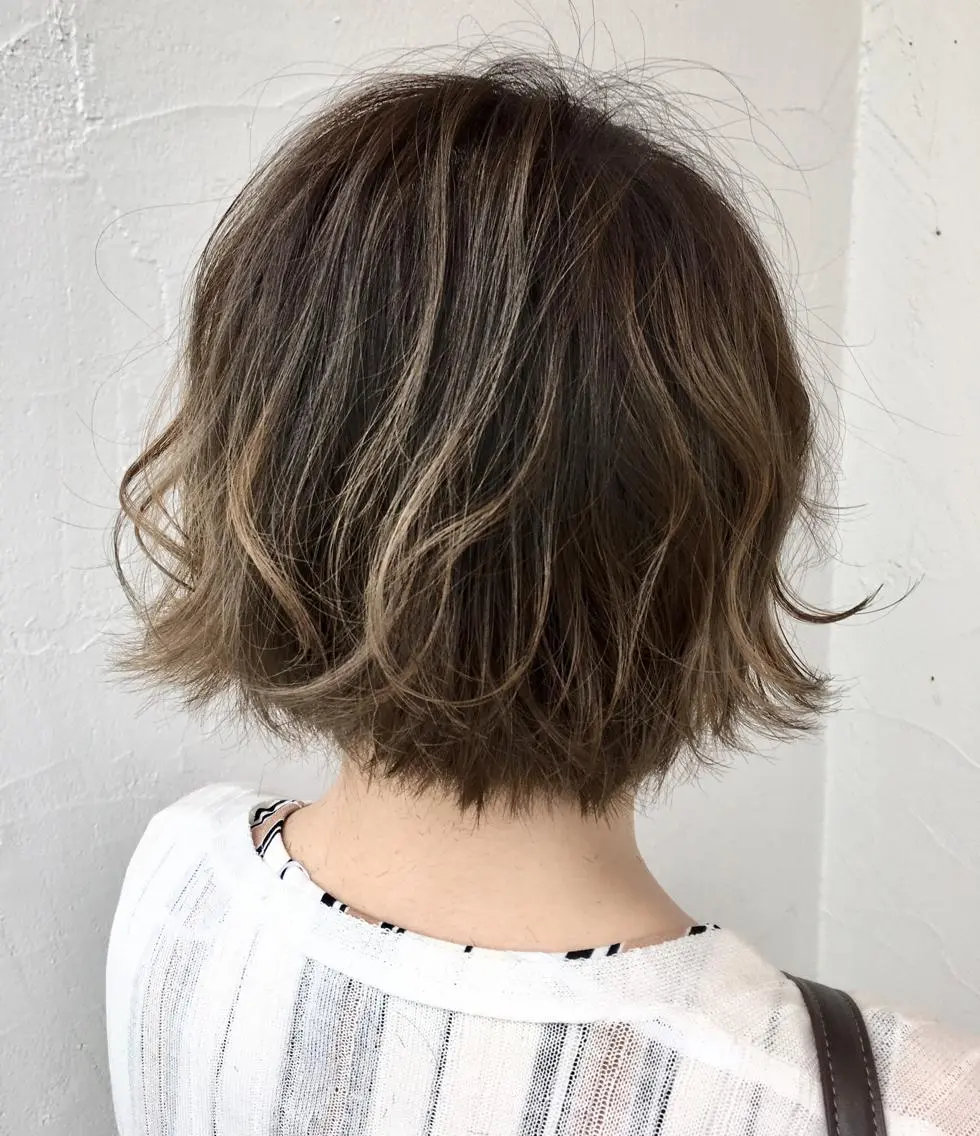 ショート カラー ショートボブ グラデーションカラー ボブ ショートヘア 川合 勇気のヘアスタイル