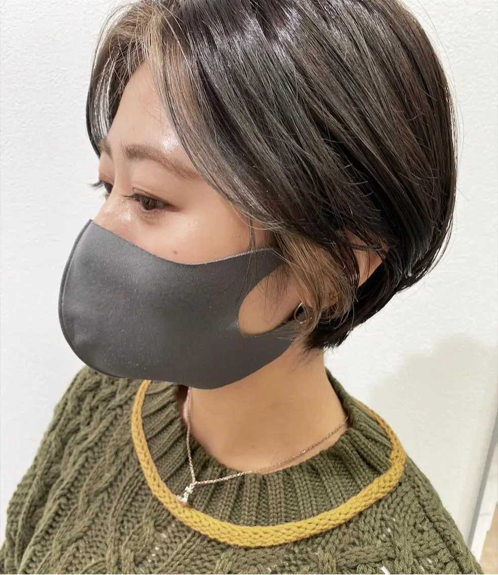 ショート カラー ハンサムショート インナーカラー ショートヘア ヘアカラー 西山梨々【5/1〜 復帰致します🌼】のヘアスタイル
