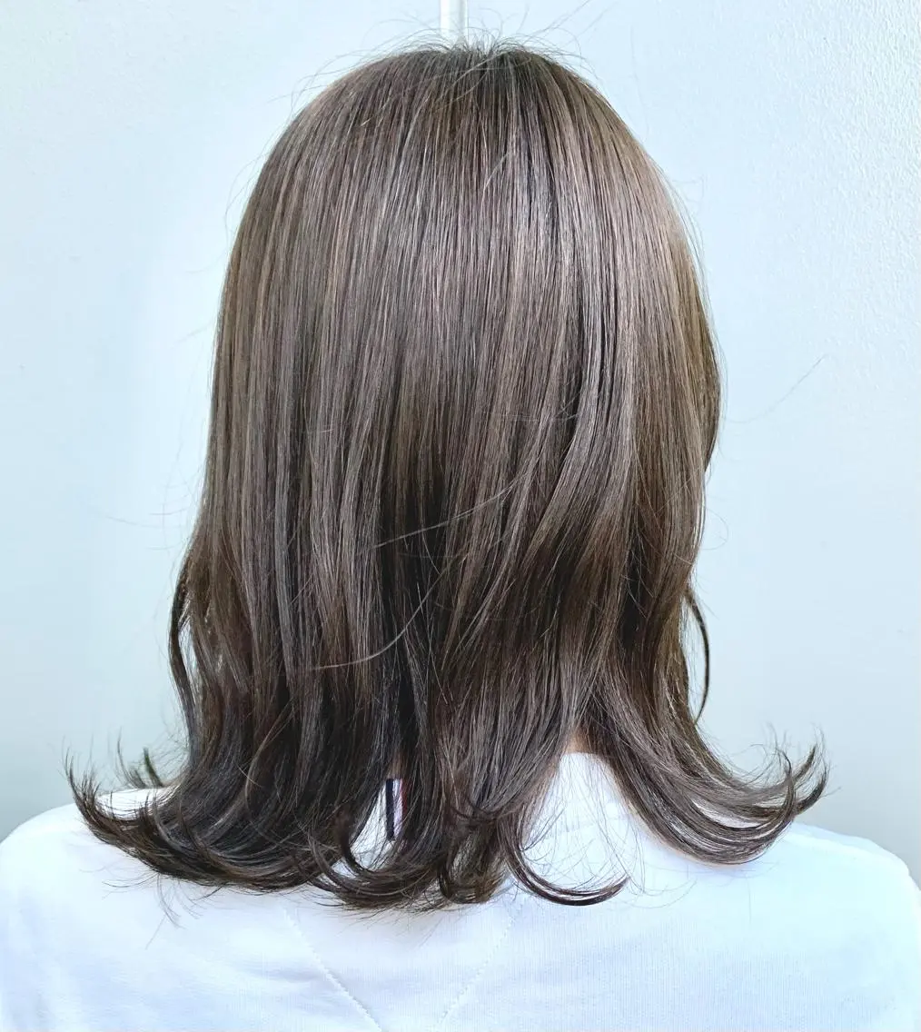 ミディアム カラー カット ヘアカラー トリートメント 明治神宮前 NANAMIのヘアスタイル