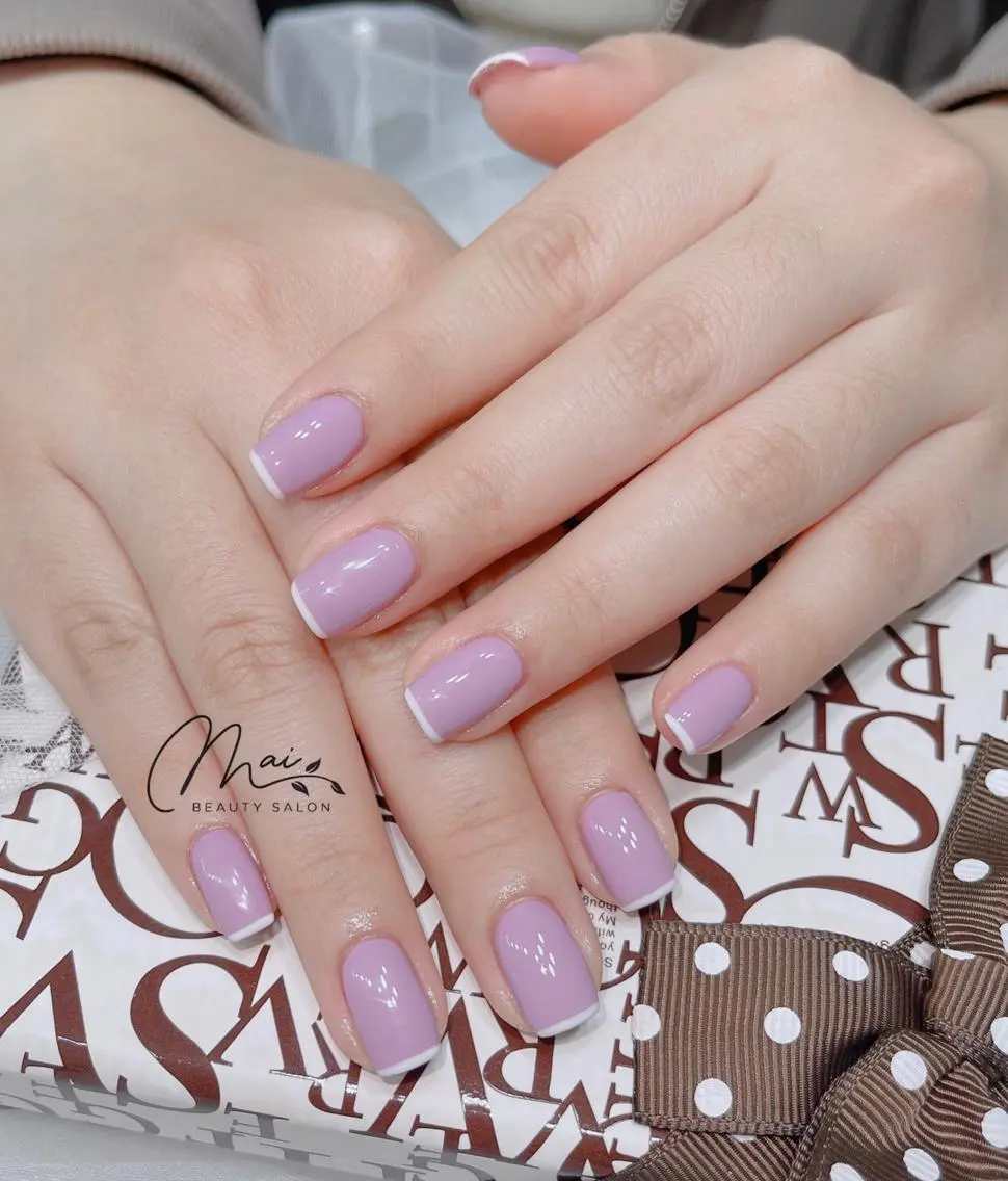 ネイル オーロラネイル 長さ出し フラッシュネイル フレンチネイル ジェルネイル MaiBeauty HaNaのネイルデザイン