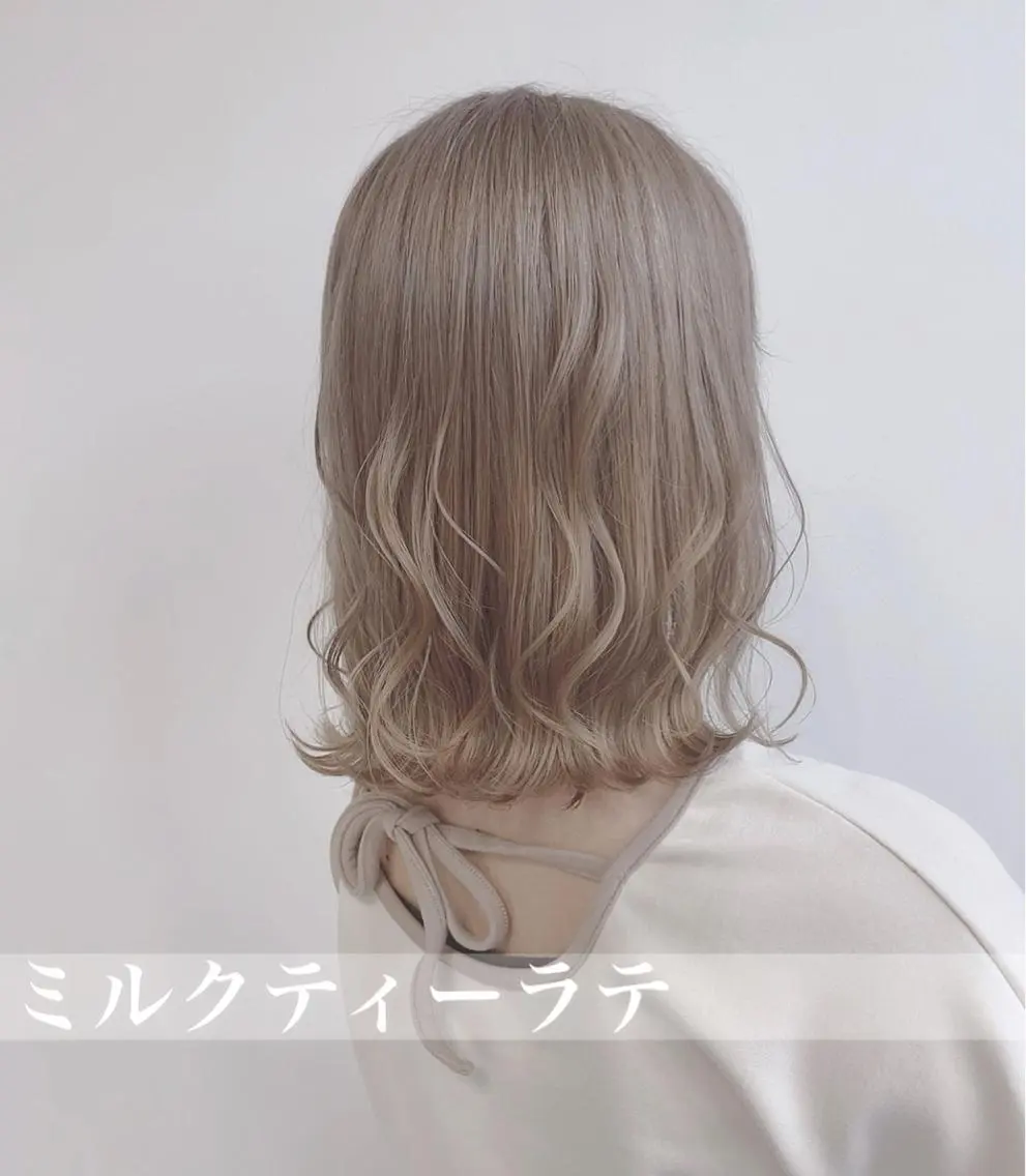 ミディアム カラー ヘアアレンジ 松本 菜那のヘアスタイル