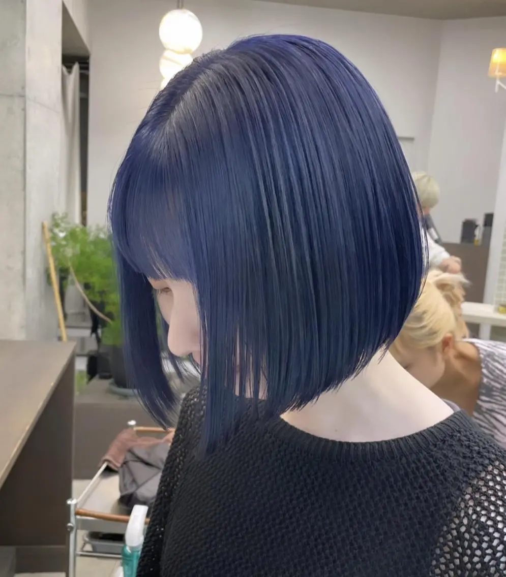 ミディアム カラー ハイトーンカラー ボブ カット ヘアカラー ケアブリーチ/ レイヤー/vardyのヘアスタイル