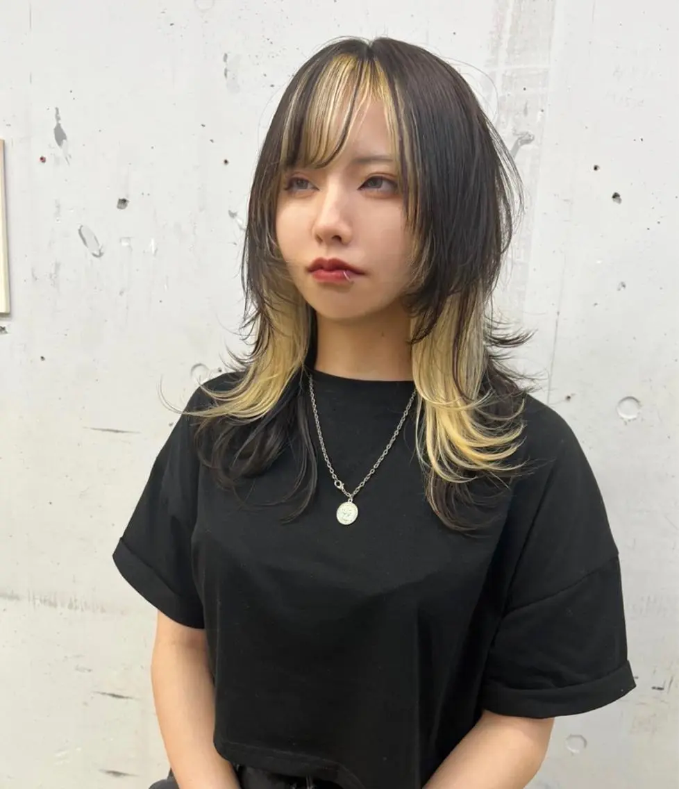 ロング カラー ヘアアレンジ カット ヘアカラー トリートメント ヘアセット 🐺ウルフの神🐺 /カラー/けいすけのヘアスタイル