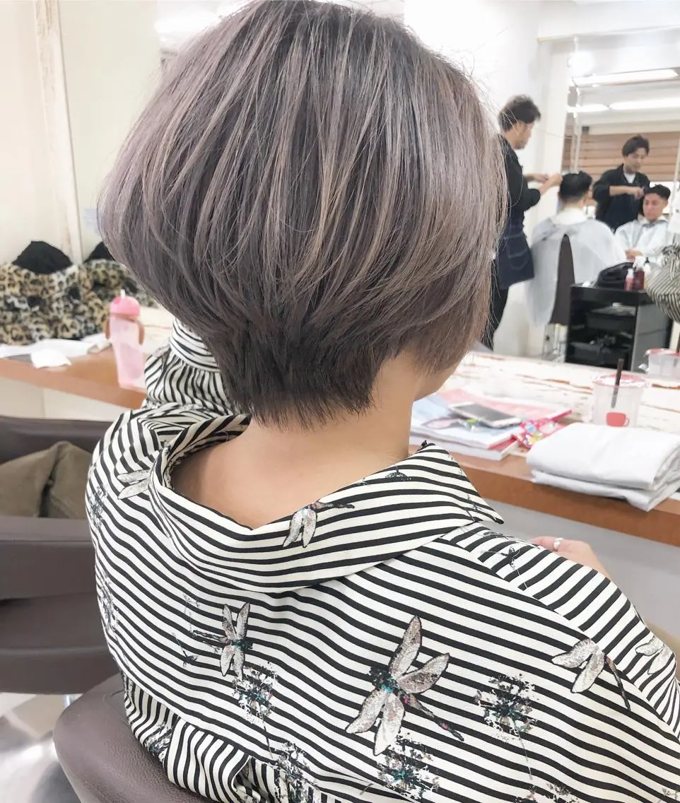ショート タナカ タクヤのヘアスタイル