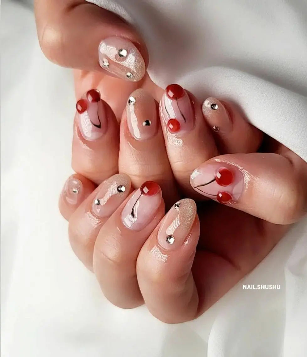 ネイル 持ち込み ニュアンスネイル ワンカラーネイル シンプルネイル 春ネイル 3dパーツ/流行り 👧shushu❤️のネイルデザイン