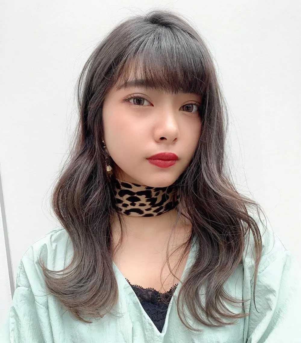 セミロング カラー ヘアカラー 寺山 佳貴のヘアスタイル