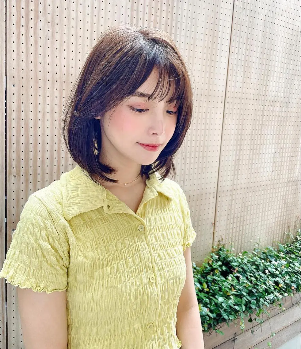 ミディアム ボブ 韓国風ヘア ひがし　まさし JYUNESU副代表のヘアスタイル