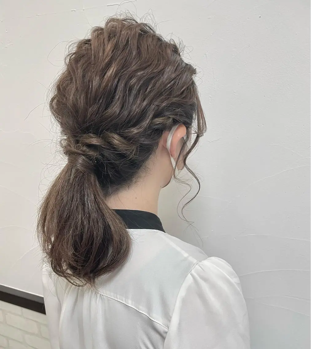 ロング ヘアアレンジ ヘアセット 10/4〜産休菊池 栄里奈のヘアスタイル