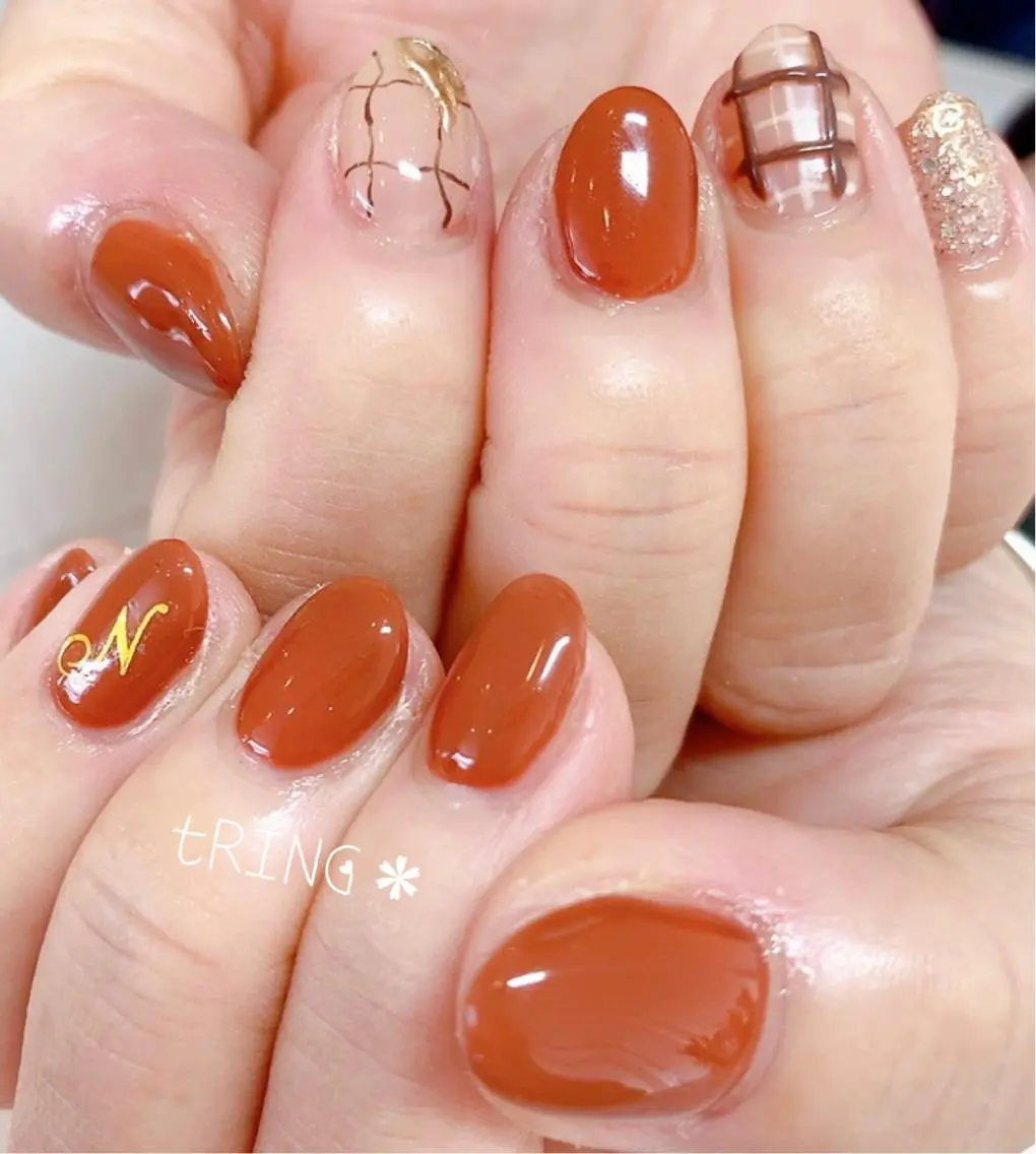 ネイル ハンドネイル tRING＊ しいの木台のネイルデザイン