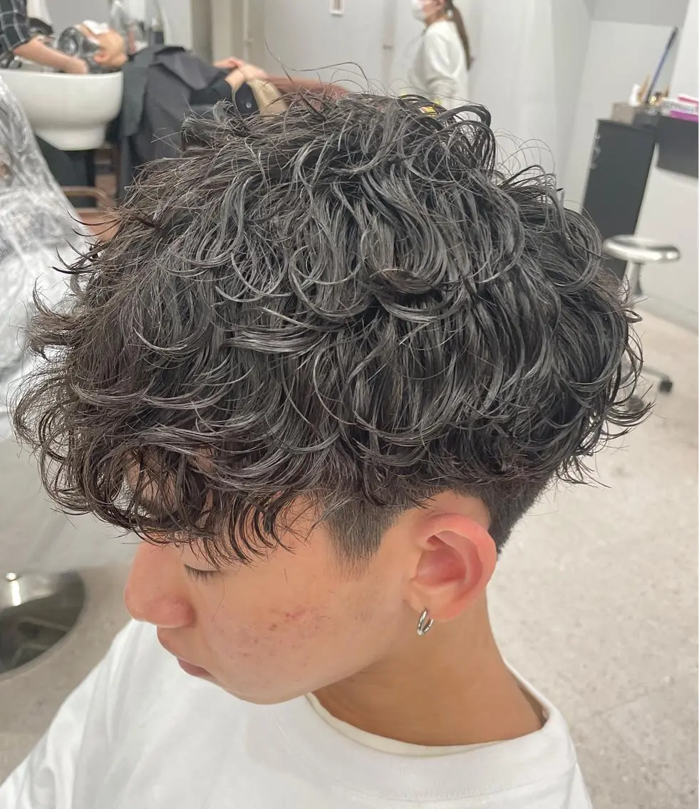 パーマ メンズ 京都河原町 メンズパーマ助川龍哉のヘアスタイル