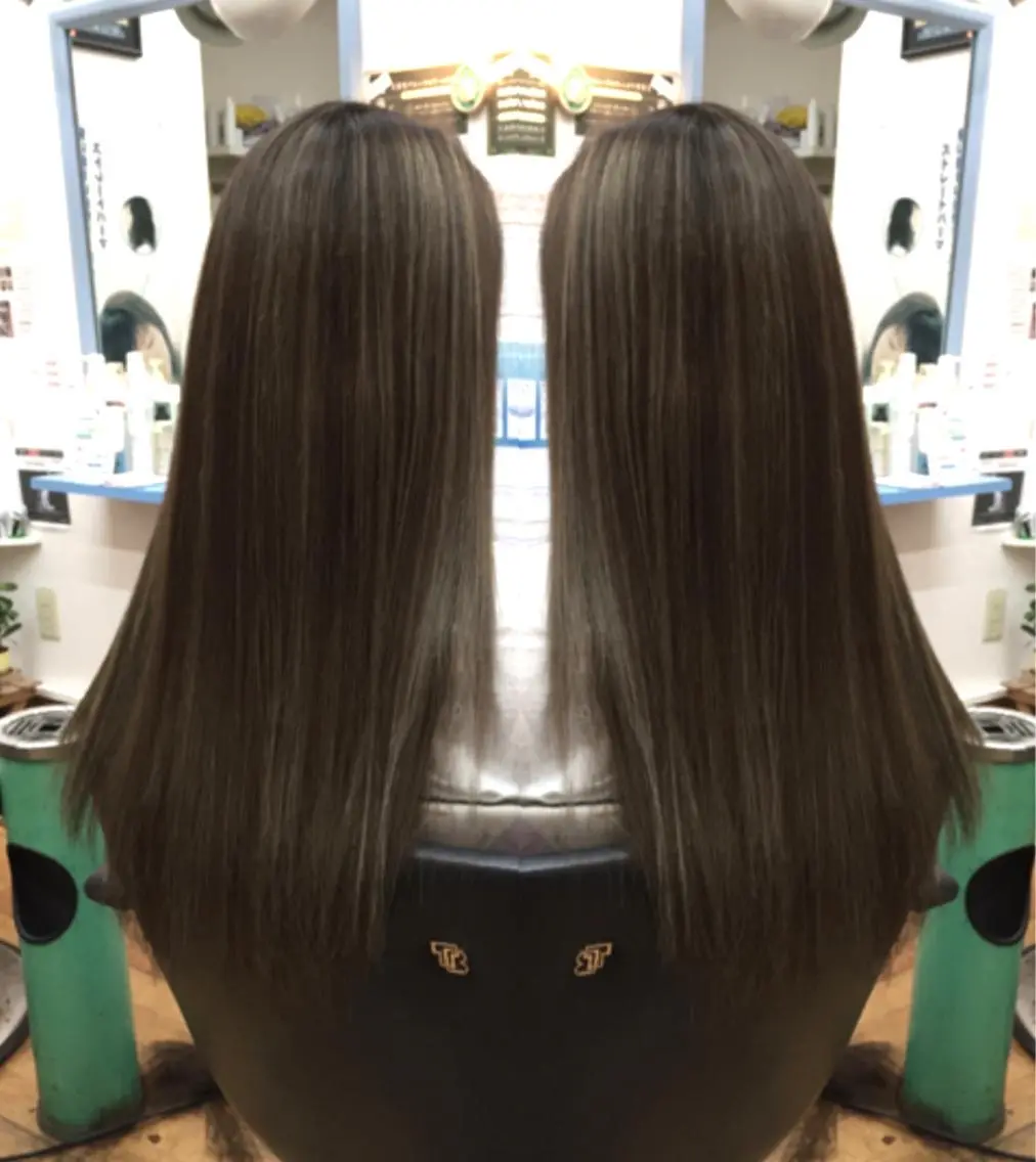 ロング カラー マツエク・マツパ ハイライトカラー カラーマツエク 外国人風カラー ハイライト ヘアカラー 三輪 太一のヘアスタイル
