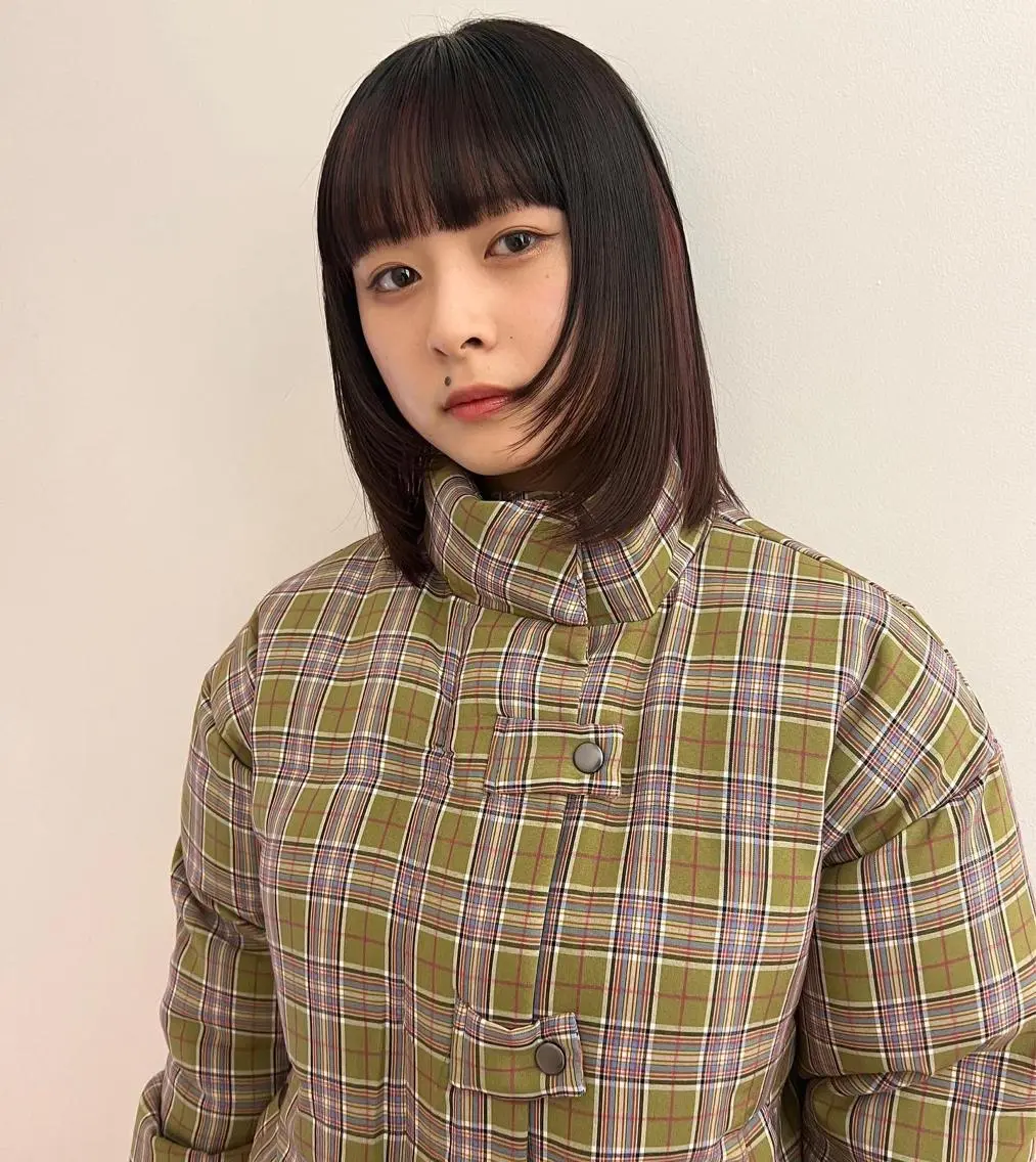 ミディアム カラー 顔まわりレイヤー 顔周りカット レイヤーカット 顔周りカット/透明感 カラー✂️MEIのヘアスタイル