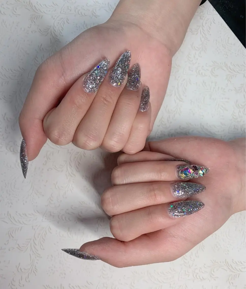 ネイル キラキラネイル スカルプネイル x.1.0.nail ♡Cのネイルデザイン