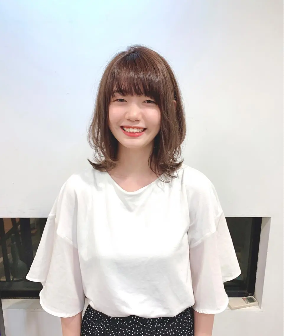 ミディアム 寺尾 迅平のヘアスタイル