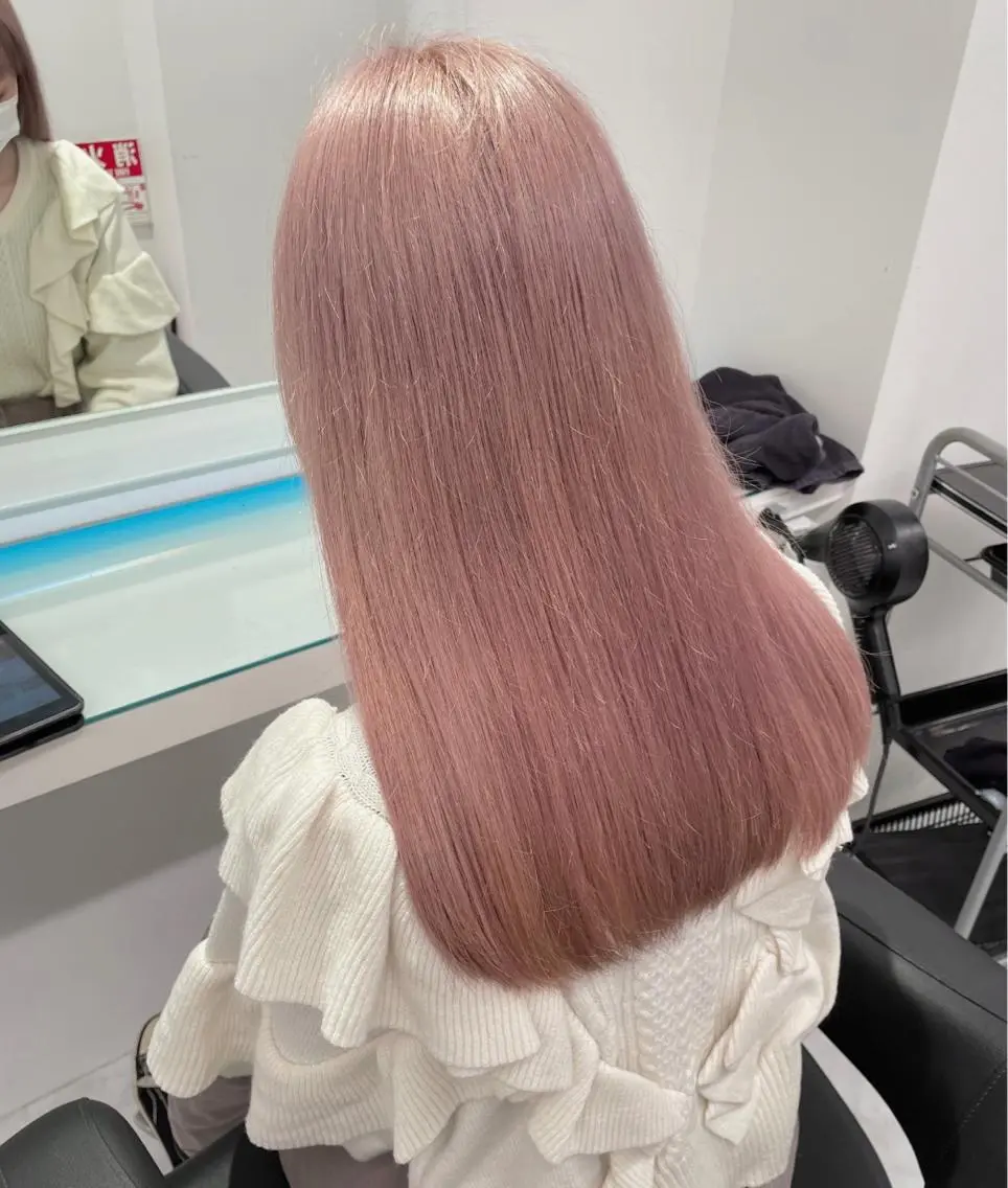 ロング カラー ウルフカットマスター みつきのヘアスタイル