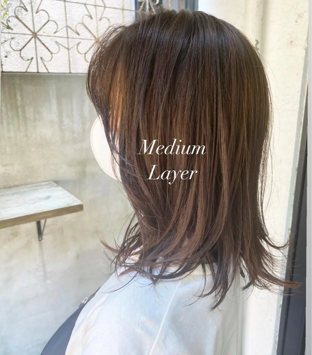 セミロング カラー カット ヘアカラー 小顔ショート✁ ⁂Yukari⁂のヘアスタイル