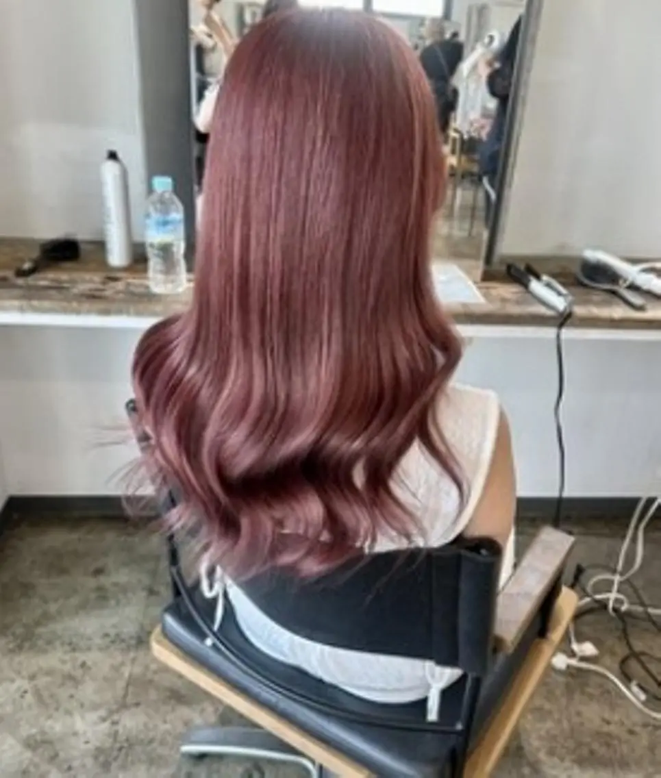 ロング カラー ブリーチ ダブルカラー ブリーチなしカラー ヘアカラー トリートメント カラーモデル/透明感 カラー/coco🎀のヘアスタイル