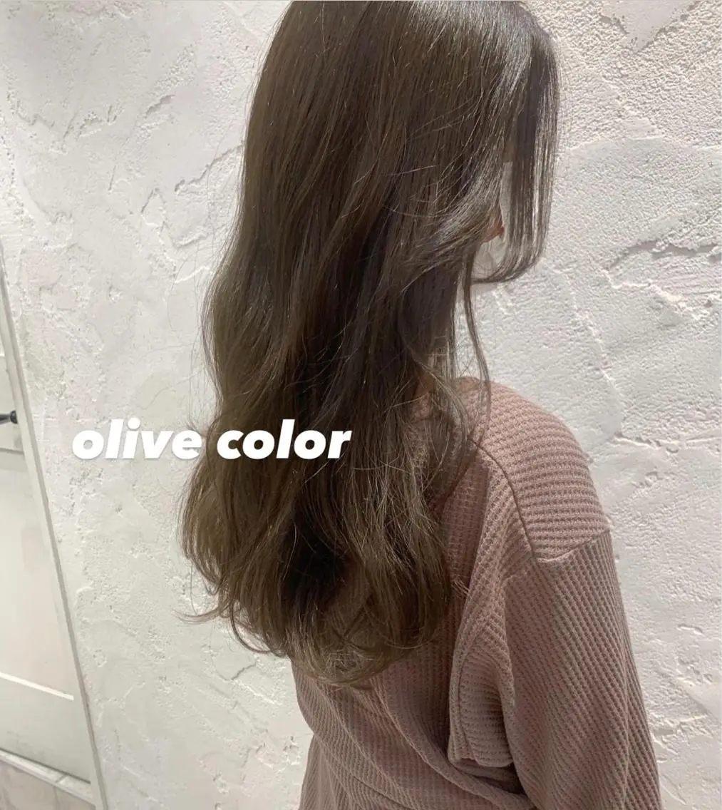 ロング カラー ヘアアレンジ オリーブカラー ロング 🌟アレンジが似合う カラー🌟Rumiのヘアスタイル