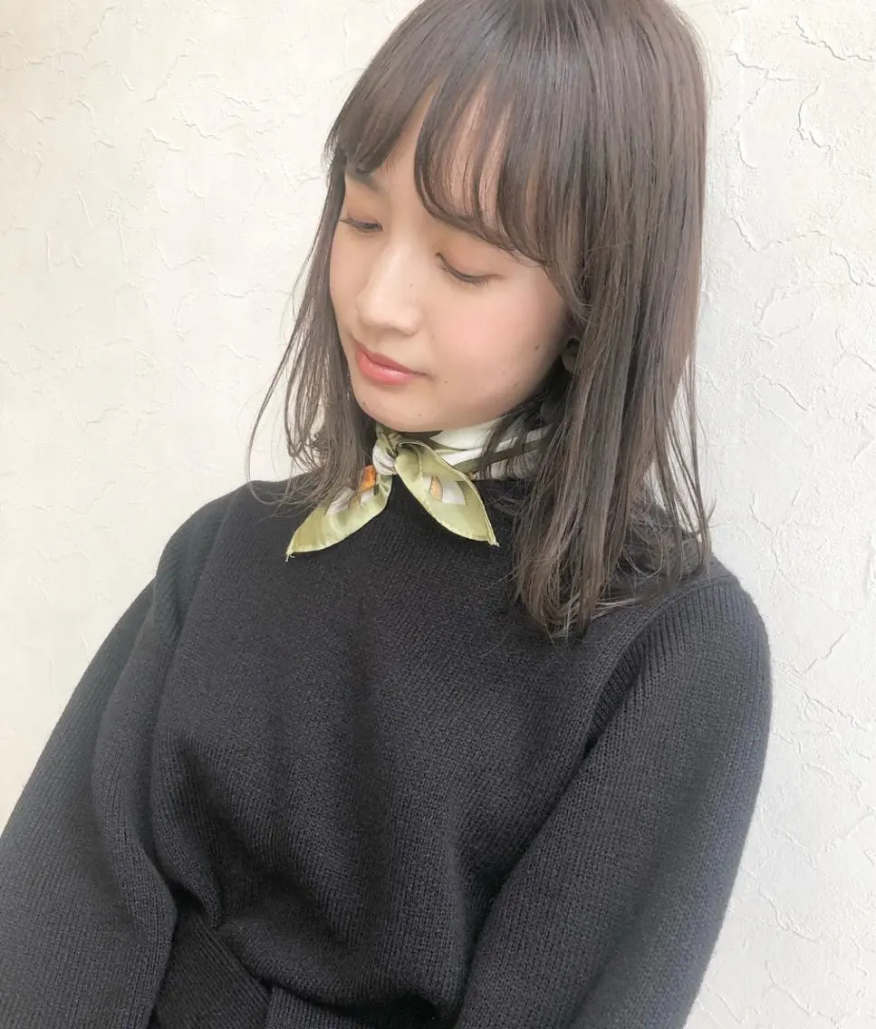 ミディアム カラー nakahara madokaのヘアスタイル