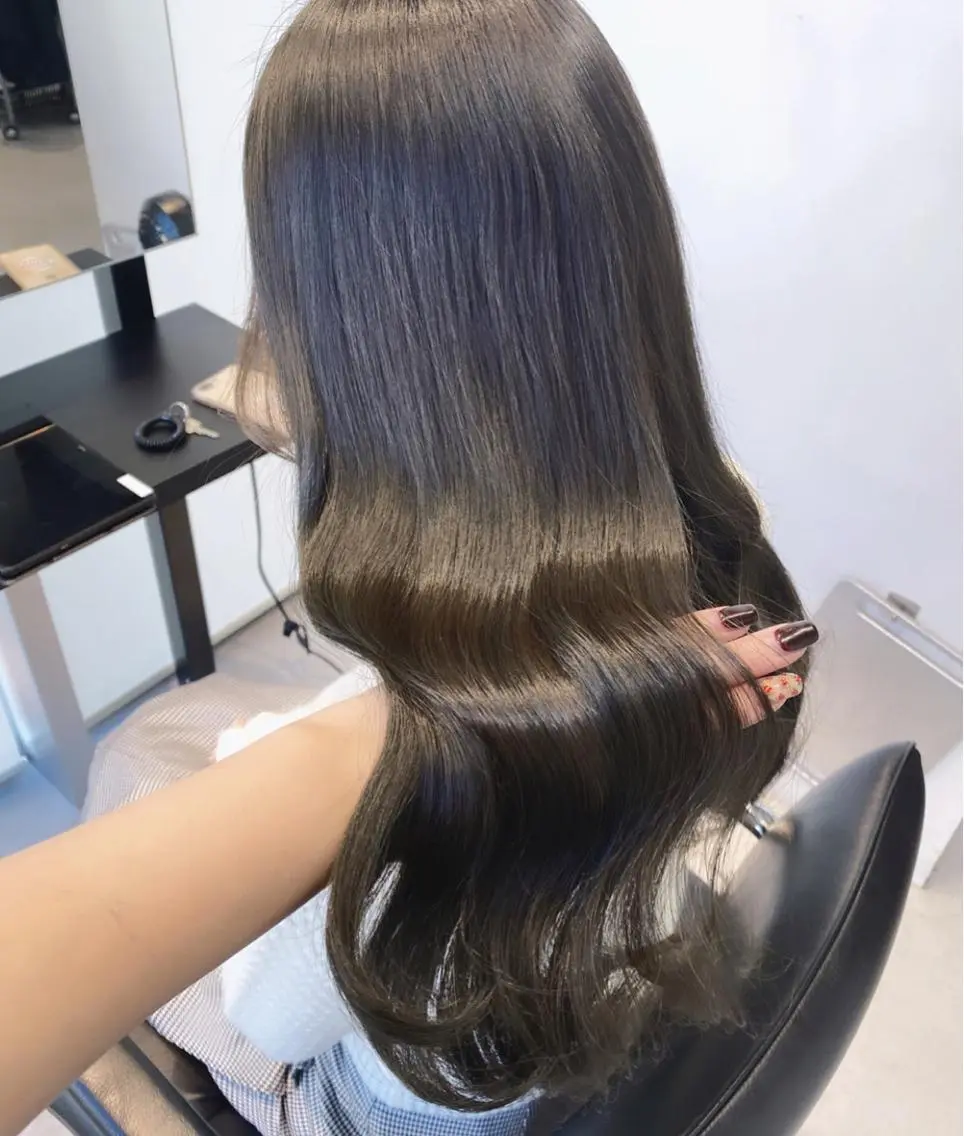 ロング カラー カット ヘアカラー マンツーマン半個室 tamuraのヘアスタイル