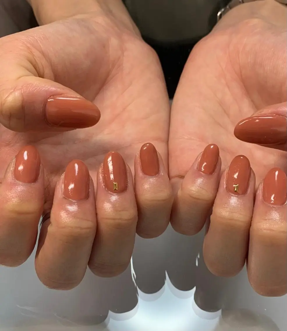 ネイル ワンカラーネイル シンプルネイル nail M&Tのネイルデザイン