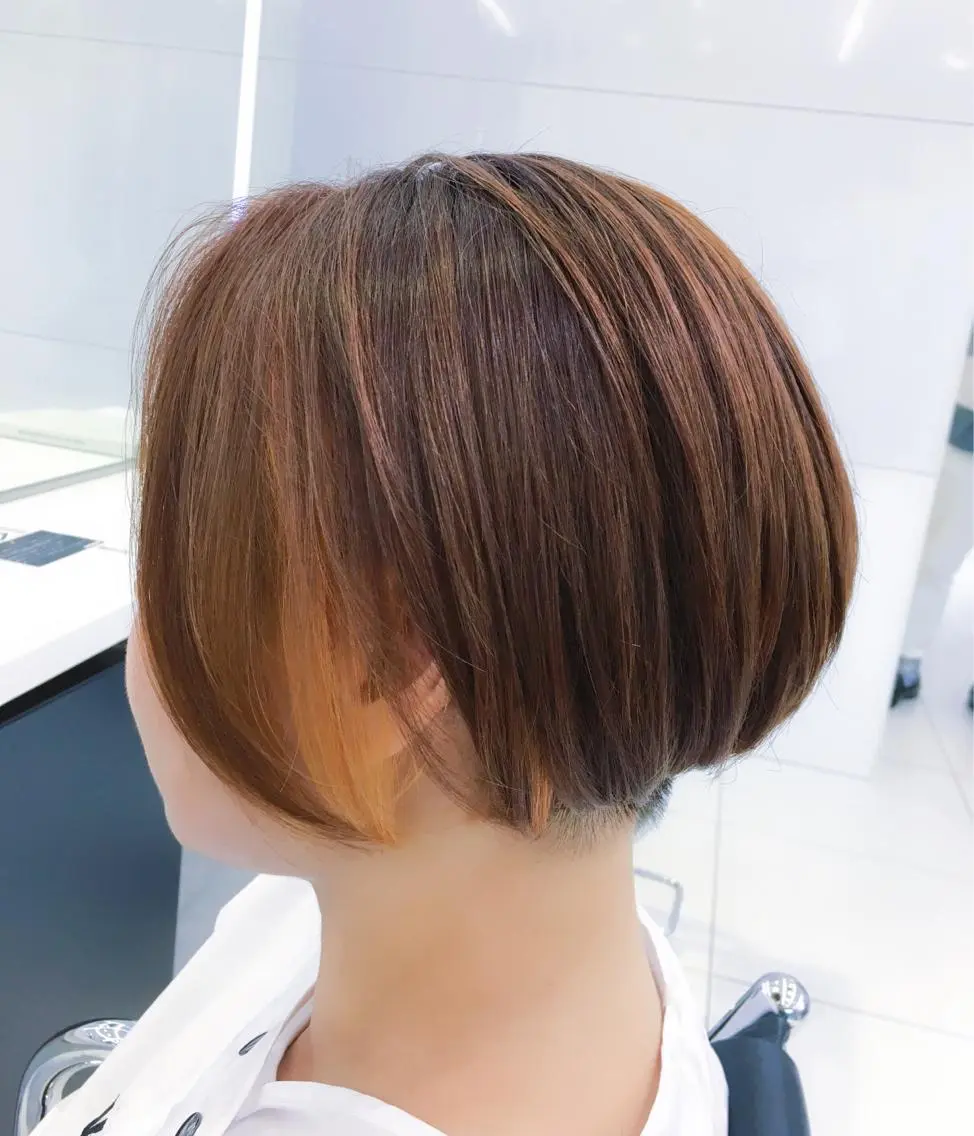 ショート パーマ ショートボブ ボブ ショートヘア 趙 英来のヘアスタイル