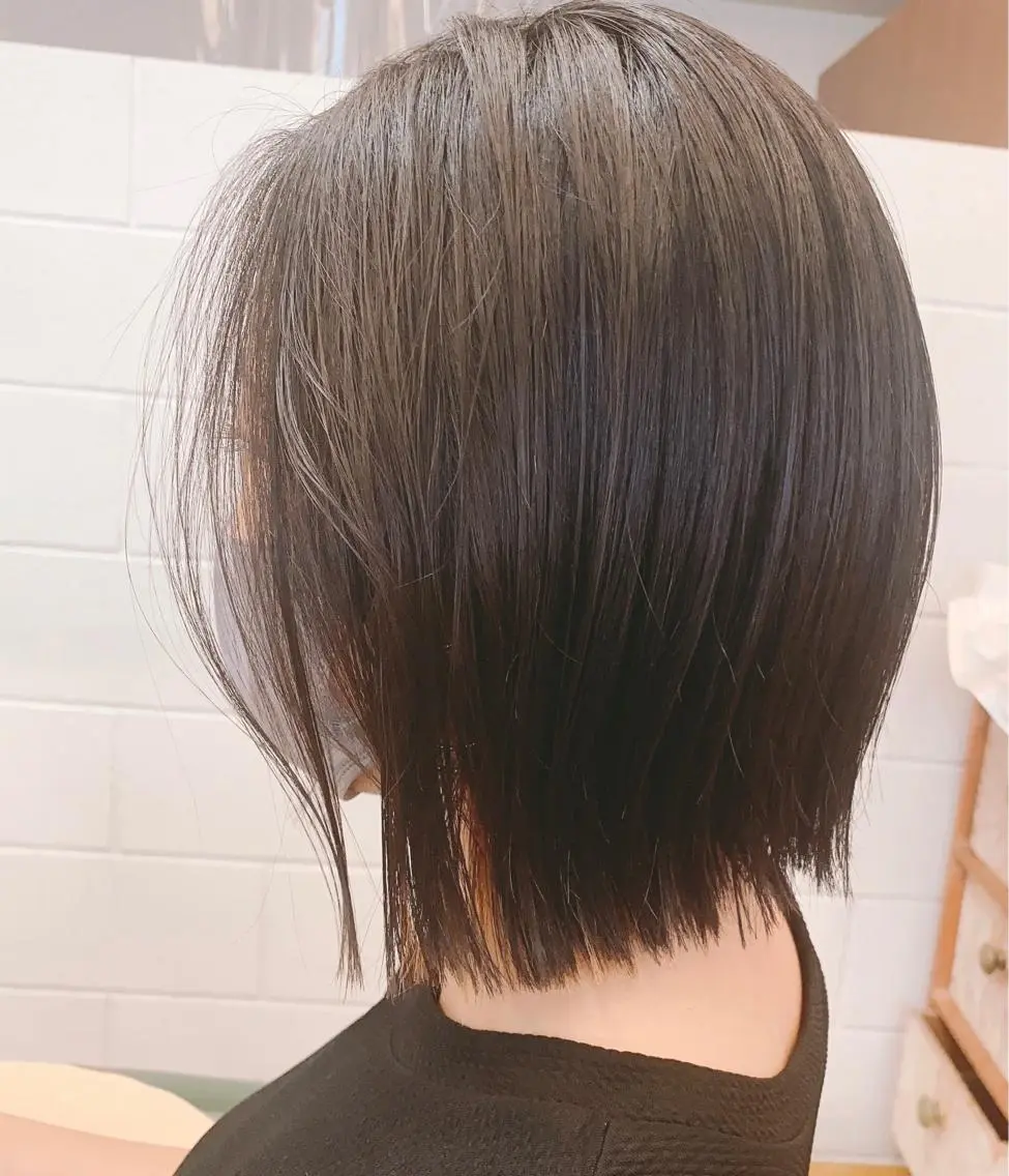 ショート 前下がりボブ ボブ 菊池 えりかのヘアスタイル