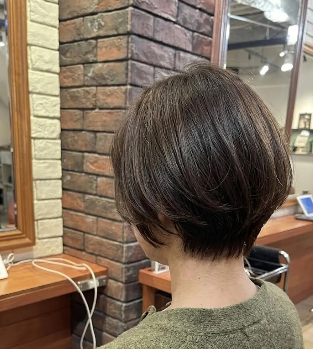 ショート カラー ショートボブ ボブ ショートヘア カット ヘアカラー トリートメント flencia 丸 和博|カットのヘアスタイル