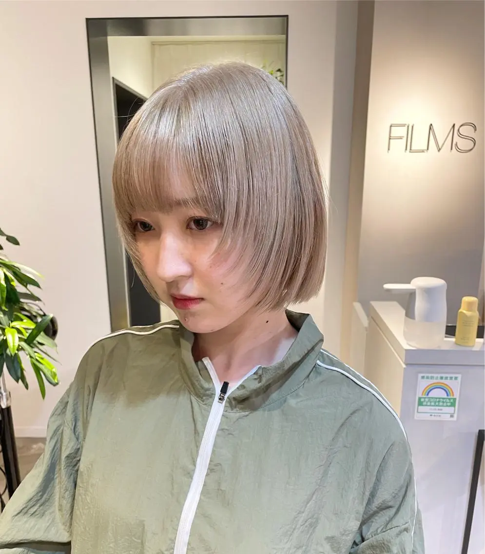 ショート 🫧艶ハイトーン 特化🫧ライヤのヘアスタイル
