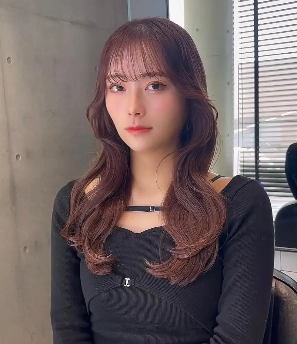 ミディアム カット ヘアカラー トリートメント 🌫️大人韓国ヘア 🌫️naoyaのヘアスタイル