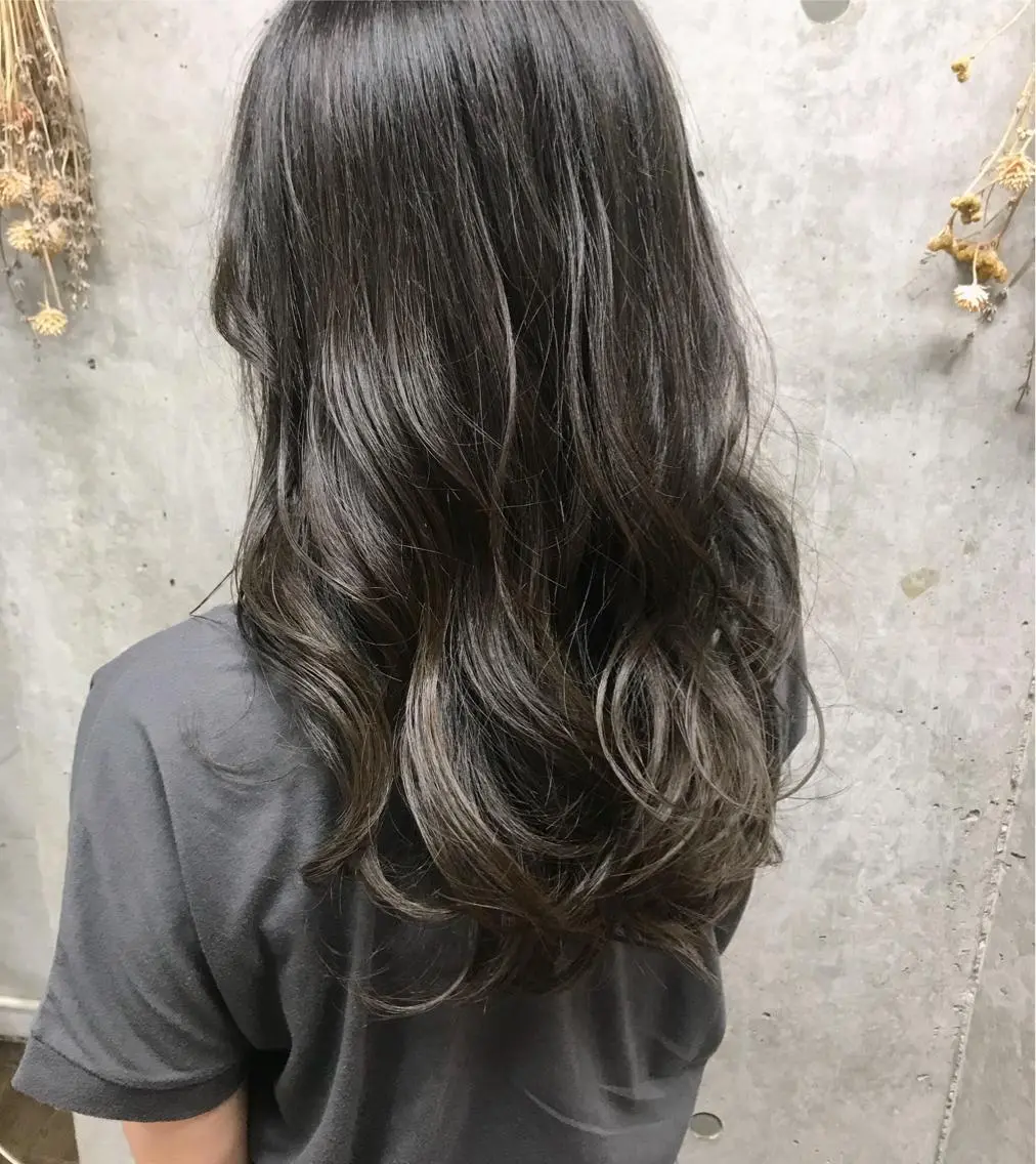 セミロング カラー アッシュ イルミナカラー Satsuki ✂︎♡のヘアスタイル