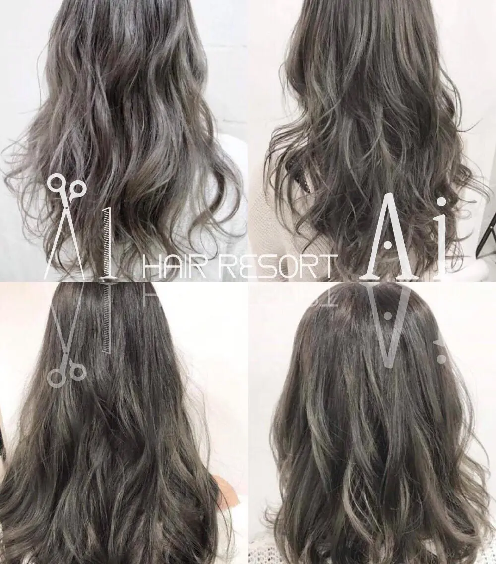 セミロング ヘアカラー カラー特化 横川　翔希のヘアスタイル