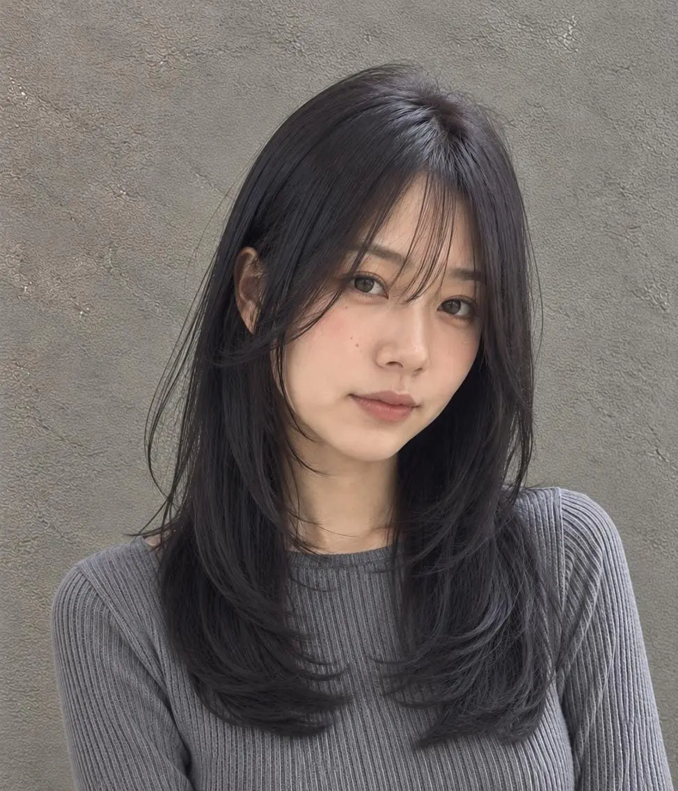 ミディアム カラー 脇田 麗乃のヘアスタイル
