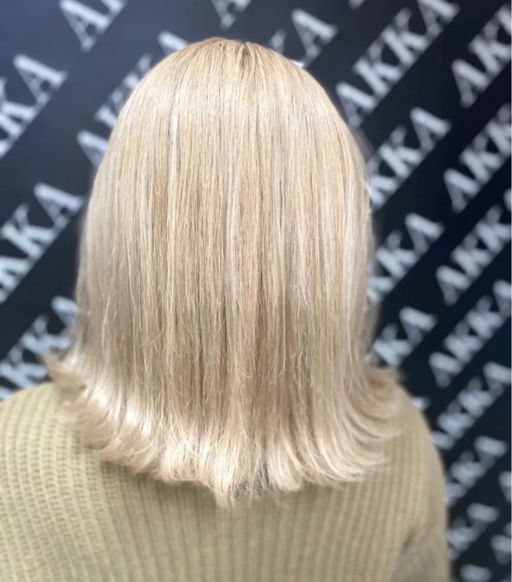 ミディアム カラー ヘアアレンジ メンズ キッズ ネイル マツエク・マツパ アイブロウ カット ヘアカラー トリートメント 🧡可愛い色落ち🧡 ハイトーン特化🧡のヘアスタイル