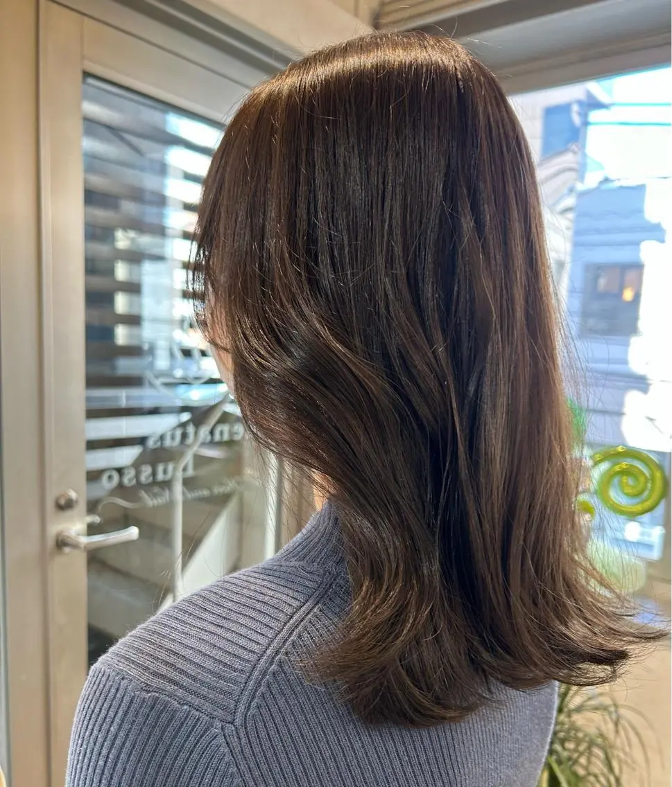 ミディアム カラー 透明感カラー 透明感カラー💎 AYAのヘアスタイル