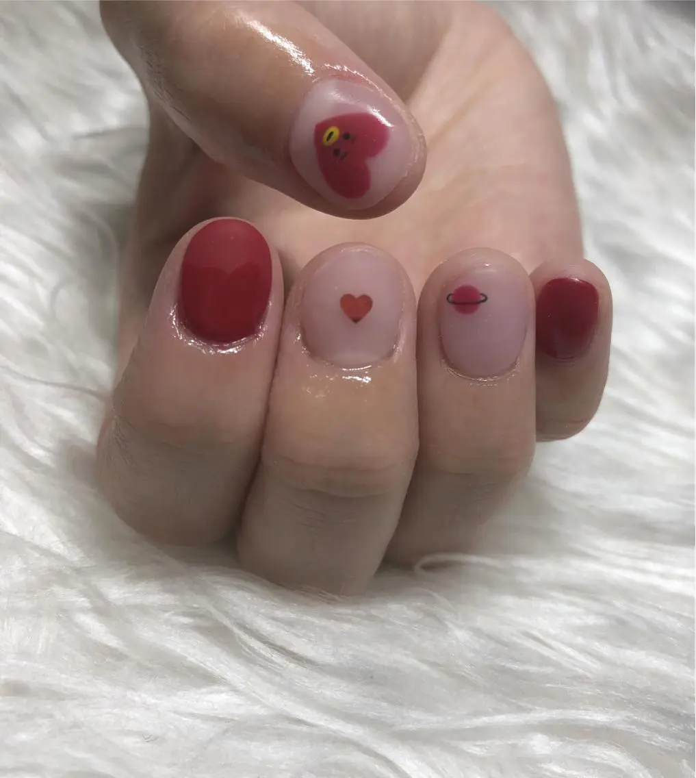 ネイル アートネイル ハンドネイル パラあり！フィルイン 美フォルムのネイルデザイン