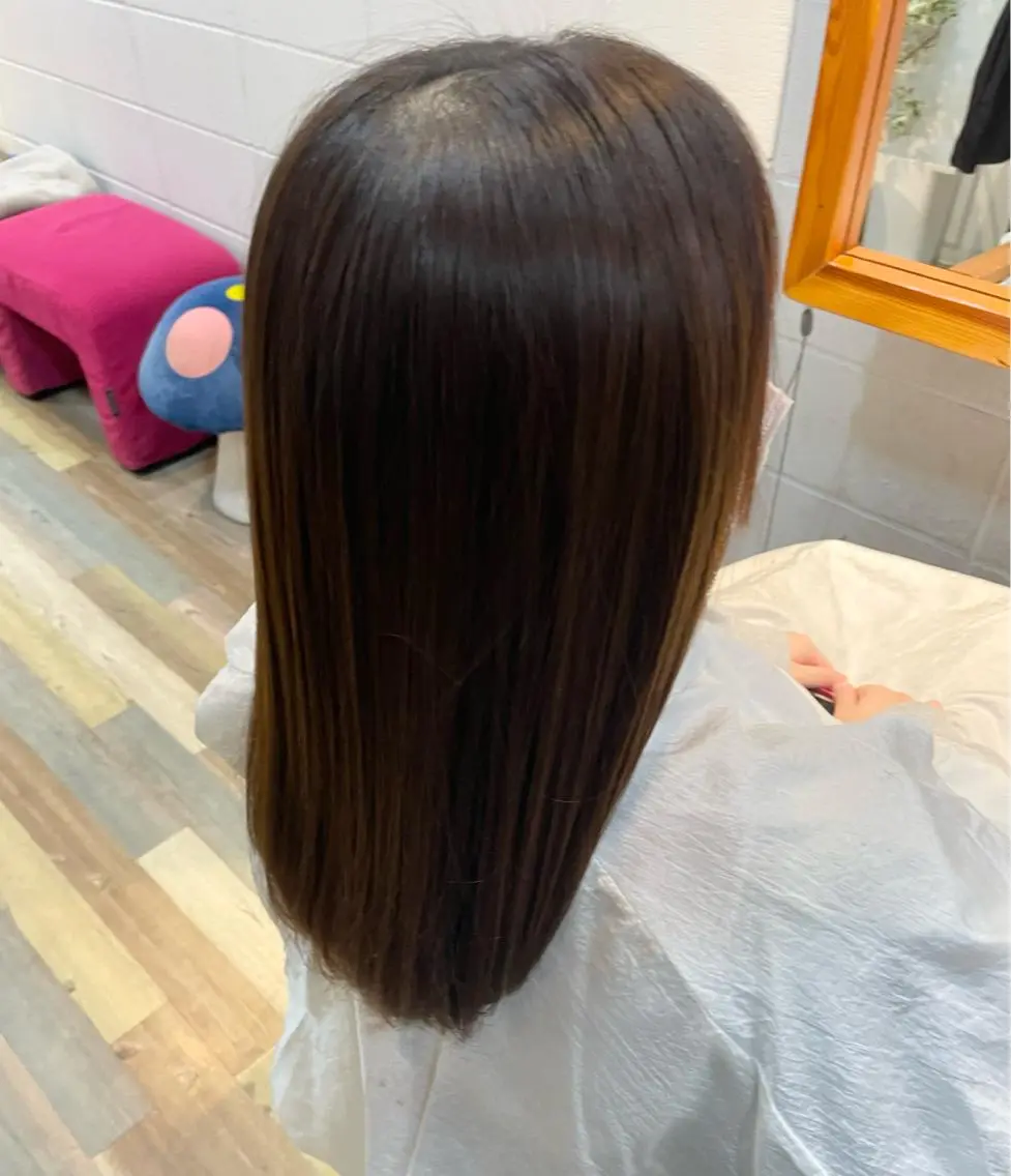 セミロング パーマ デジタルパーマ 堀越 みなみのヘアスタイル