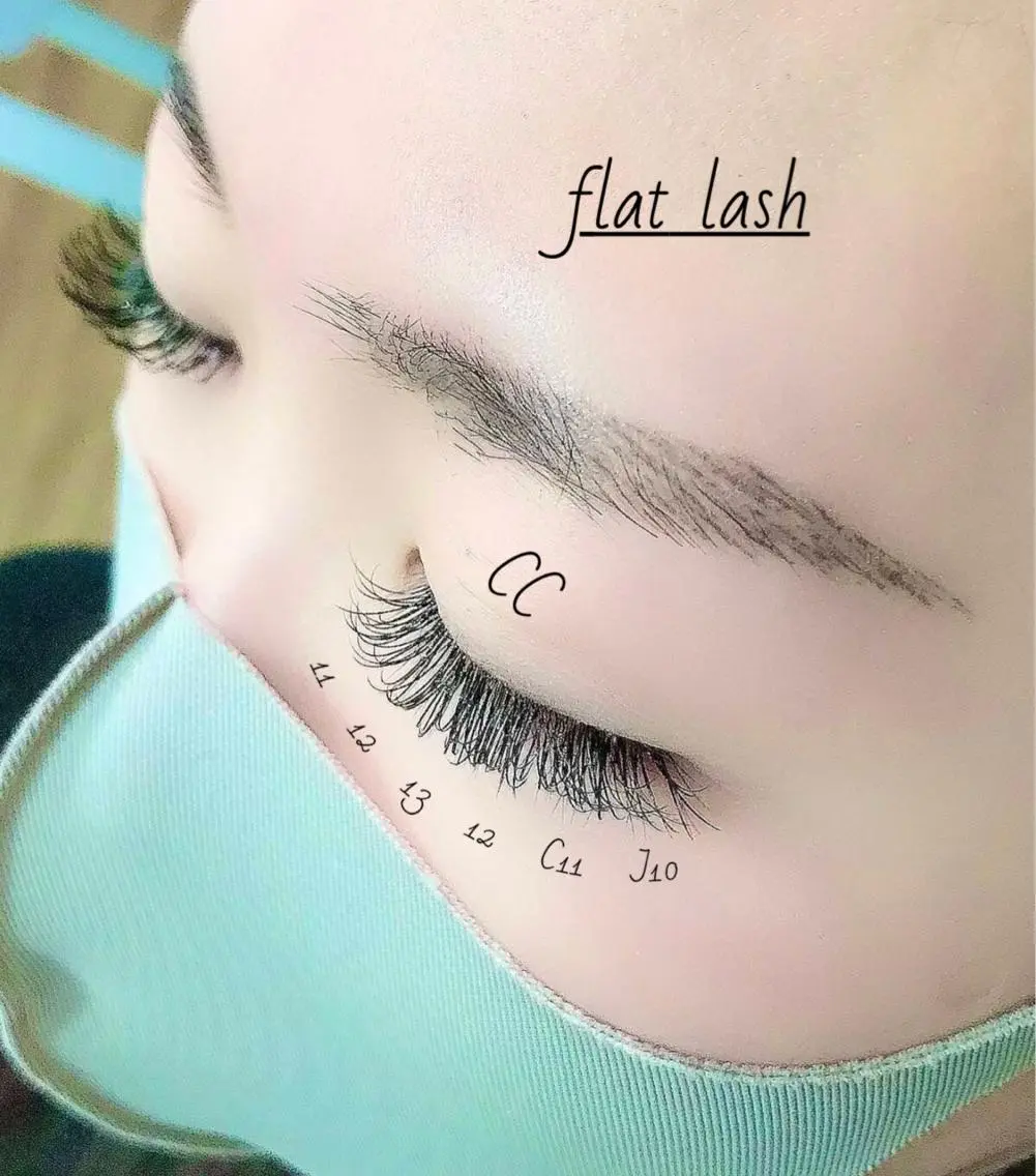 マツエク・マツパ Cカール キュート 目尻長め セクシー eyelash presh yukaのマツエク・マツパデザイン
