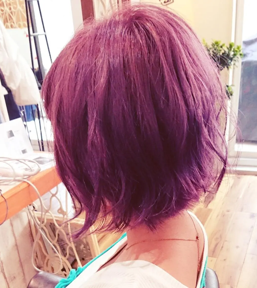 カラー ピンクカラー ナカシマ  アユミのヘアスタイル