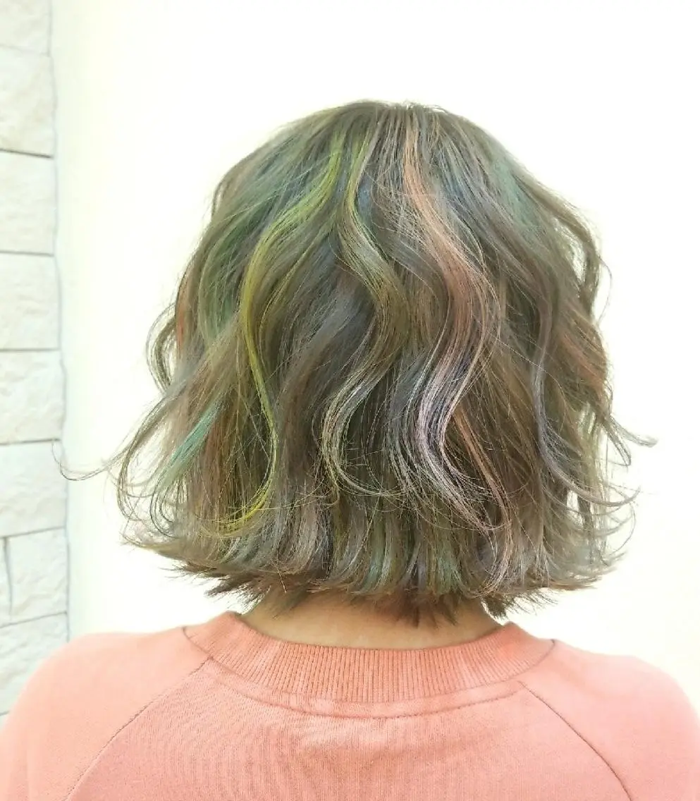 カラー ショート ユニコーンカラー Le Lien カジのヘアスタイル