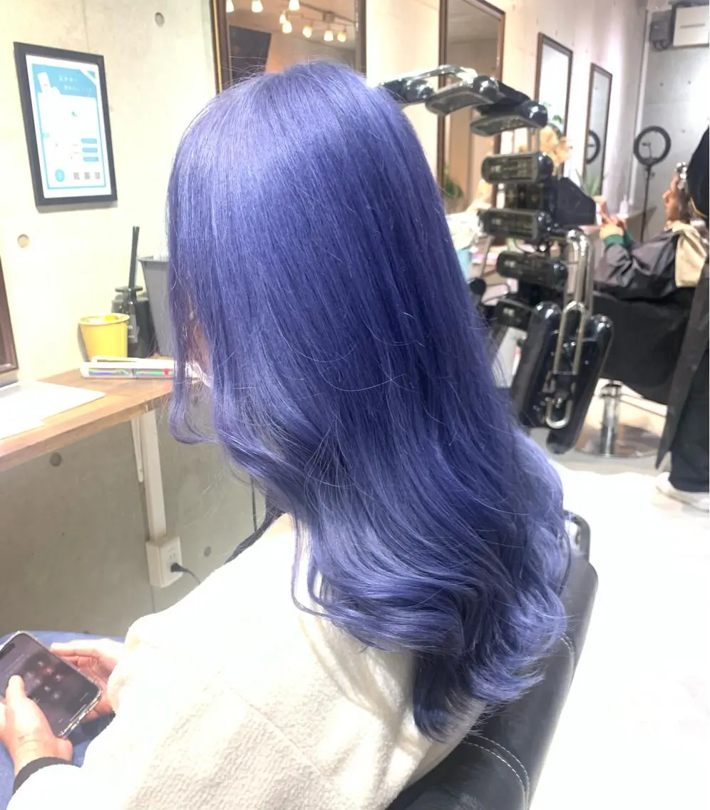ロング カラー ブリーチ 櫻井 なんなのヘアスタイル