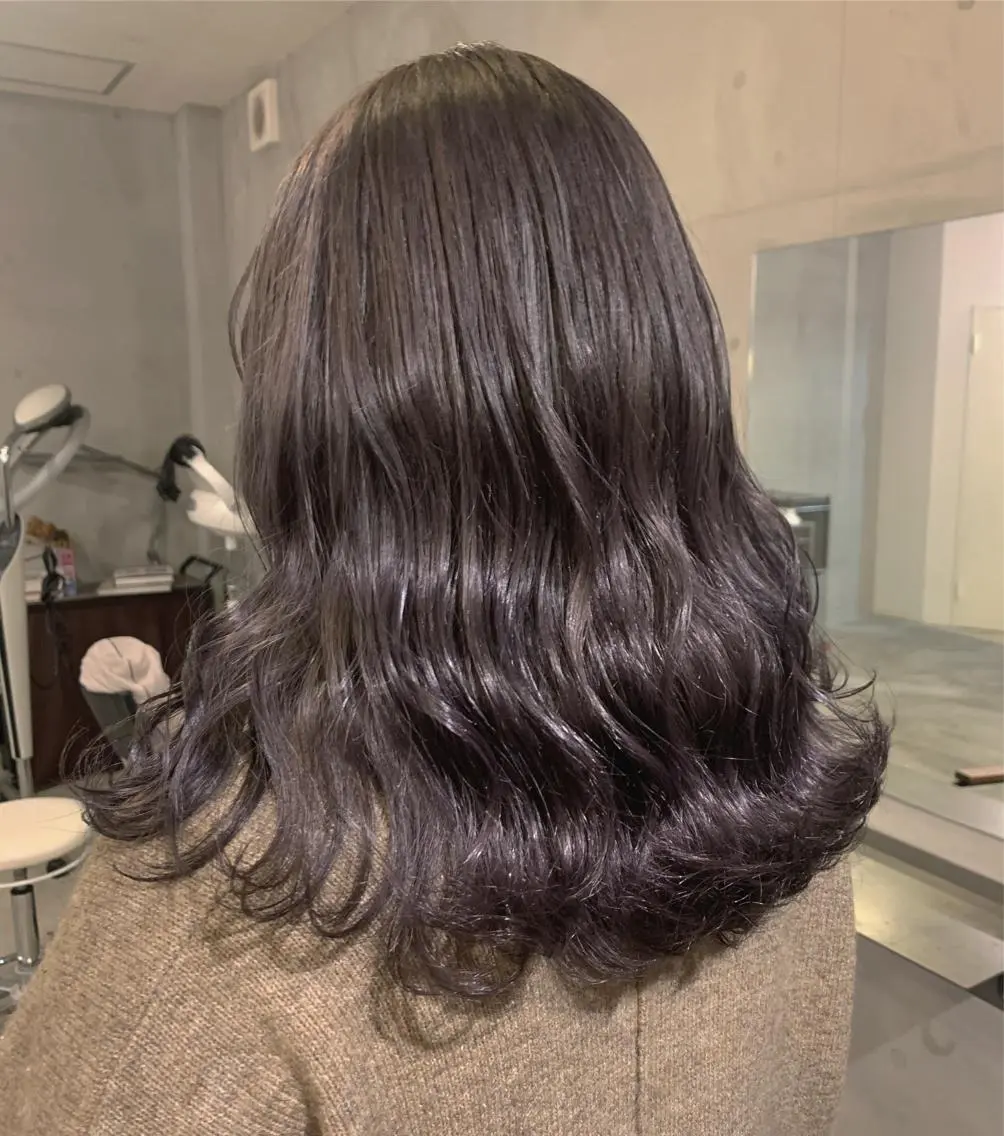 セミロング カラー 透明感カラー mir MIYUのヘアスタイル